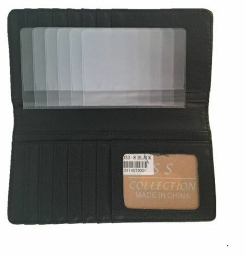 Texas State Mens Wallet Western Bifold Check Book Ostrich Black