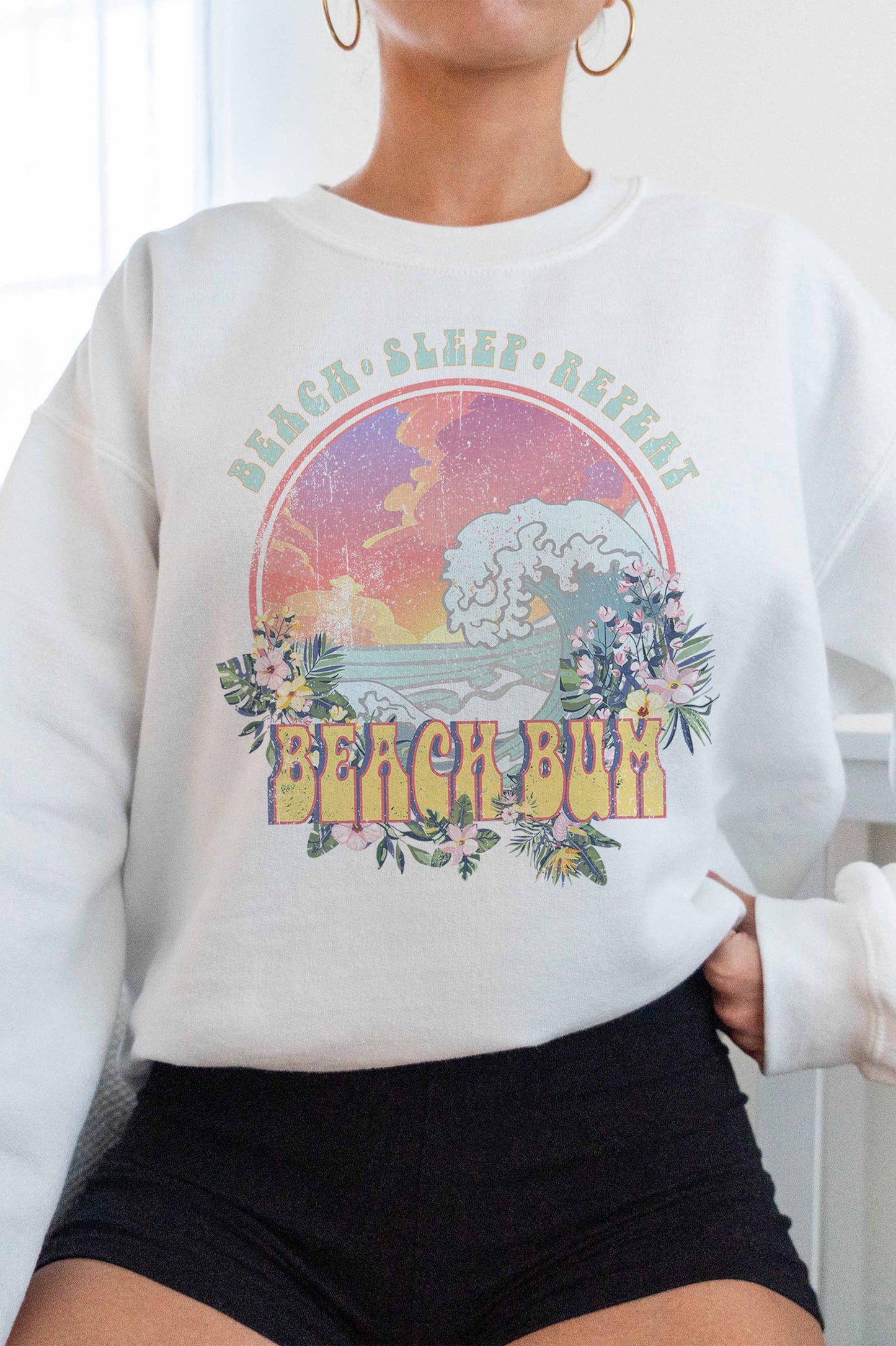 Beach Bum Crewneck Sweatshirt