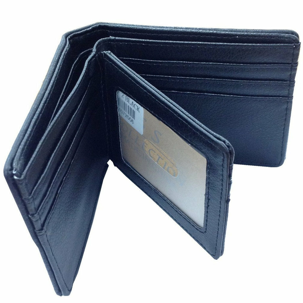 Long Star Mens Wallet Western Bifold Style W041-1 Black