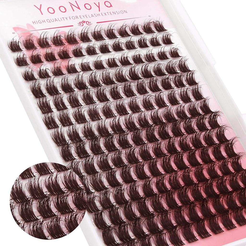 Wispy Cluster Lashes 144 Pcs 11Mm Natural Individual Eyelashes Wispy C D Curl DIY Cluster Eyelash Extensions Super Thin Band Eyelashes (Qf-11Mm)