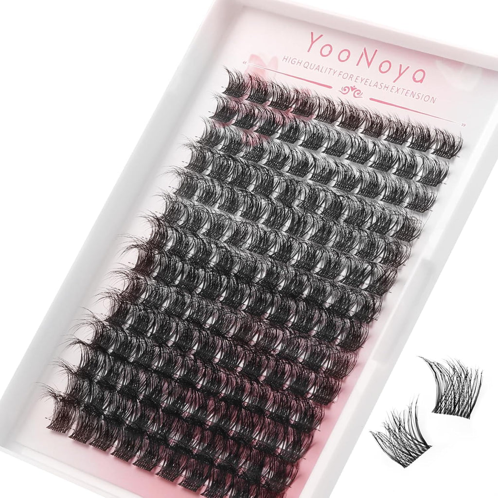 Wispy Cluster Lashes 144 Pcs 11Mm Natural Individual Eyelashes Wispy C D Curl DIY Cluster Eyelash Extensions Super Thin Band Eyelashes (Qf-11Mm)