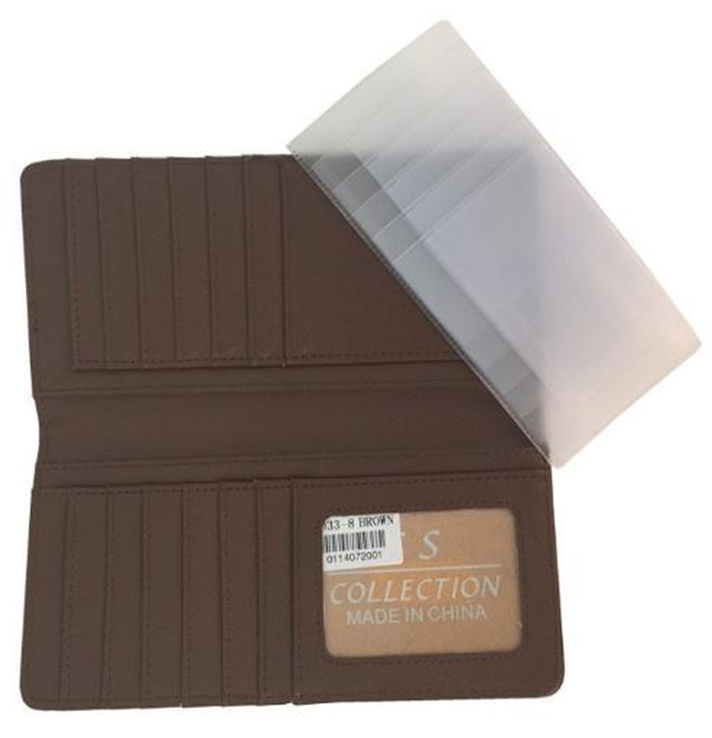 Texas State Mens Wallet Western Bifold Check Book Style Ostrich Brown