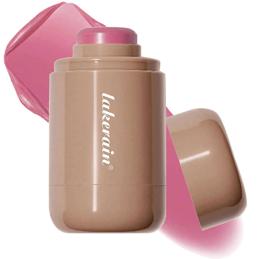 Cream Blush Stick, Natural-Looking Matte Finish Makeup Blush Stick, Hydrating Long Lasting Lightweight Blendable Blush for Cheeks (#1 Soft Pink, 1 PC)