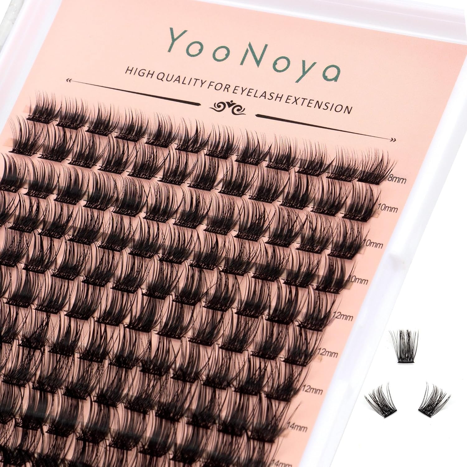 Wispy Cluster Lashes 144 Pcs 11Mm Natural Individual Eyelashes Wispy C D Curl DIY Cluster Eyelash Extensions Super Thin Band Eyelashes (Qf-11Mm)