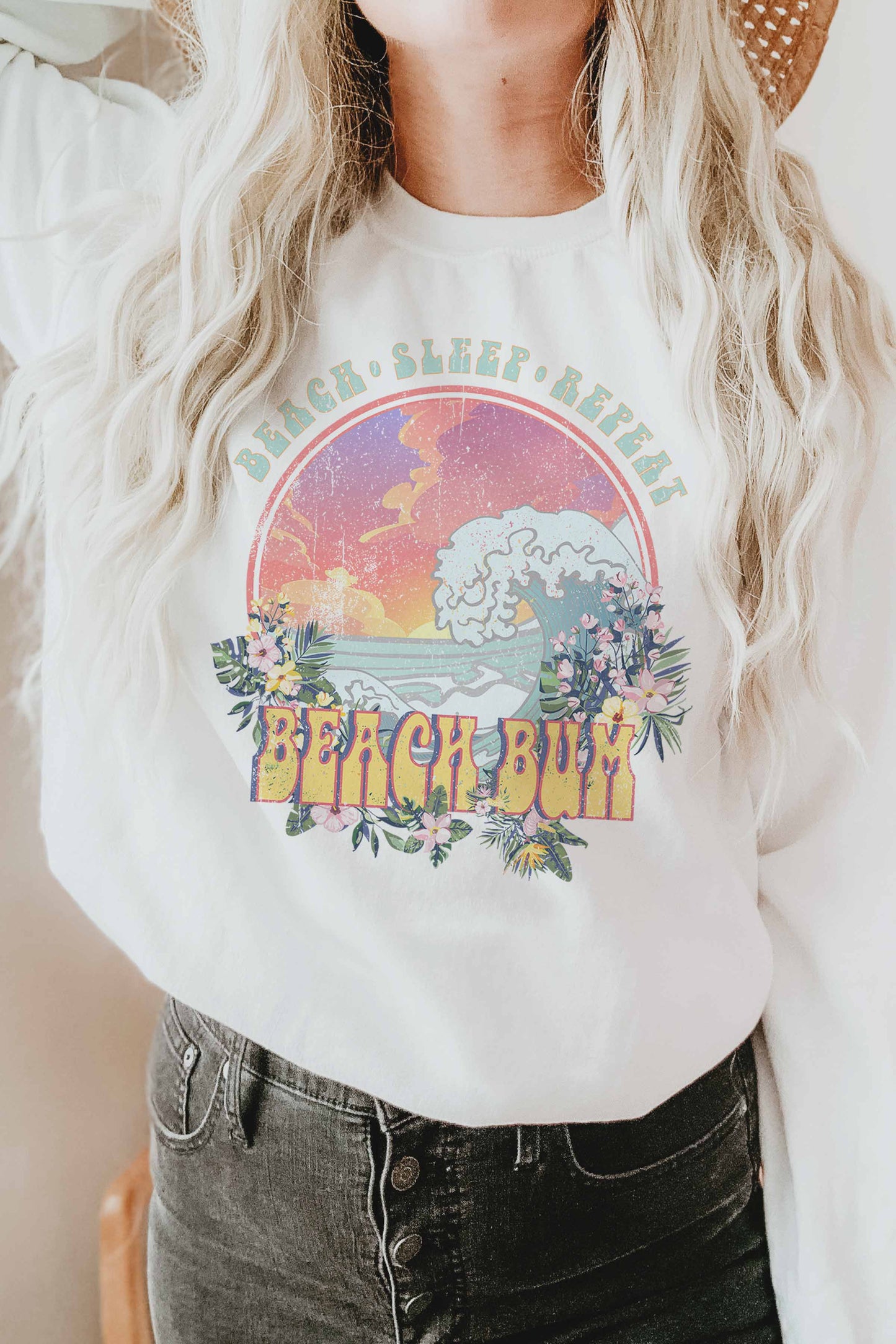 Beach Bum Crewneck Sweatshirt