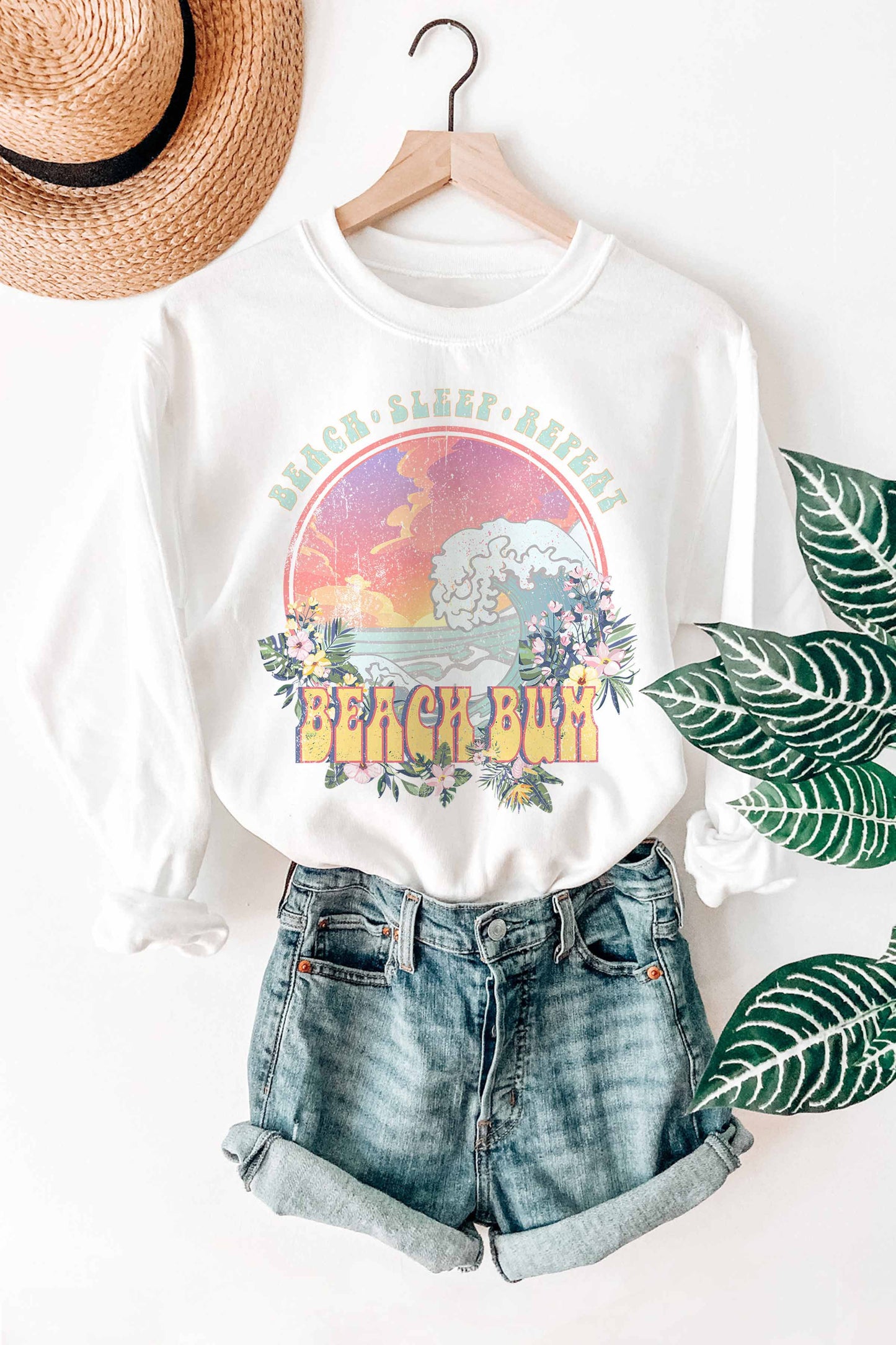 Beach Bum Crewneck Sweatshirt