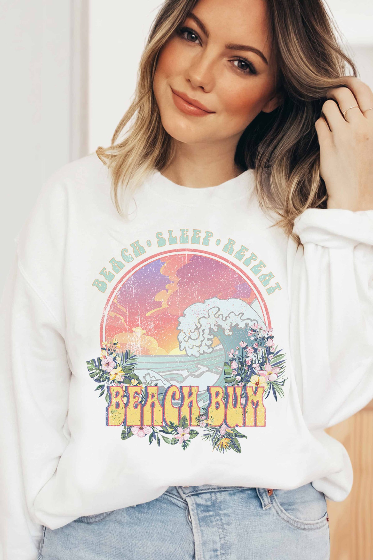 Beach Bum Crewneck Sweatshirt