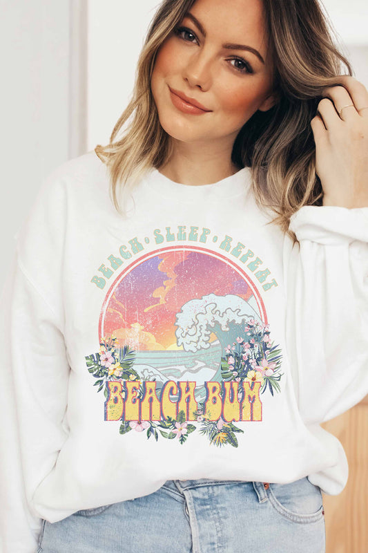 Beach Bum Crewneck Sweatshirt