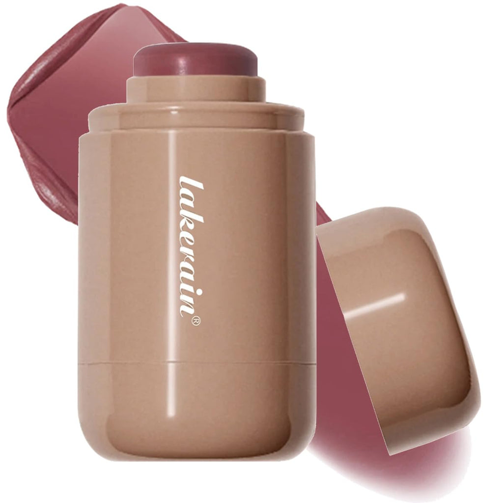 Cream Blush Stick, Natural-Looking Matte Finish Makeup Blush Stick, Hydrating Long Lasting Lightweight Blendable Blush for Cheeks (#1 Soft Pink, 1 PC)