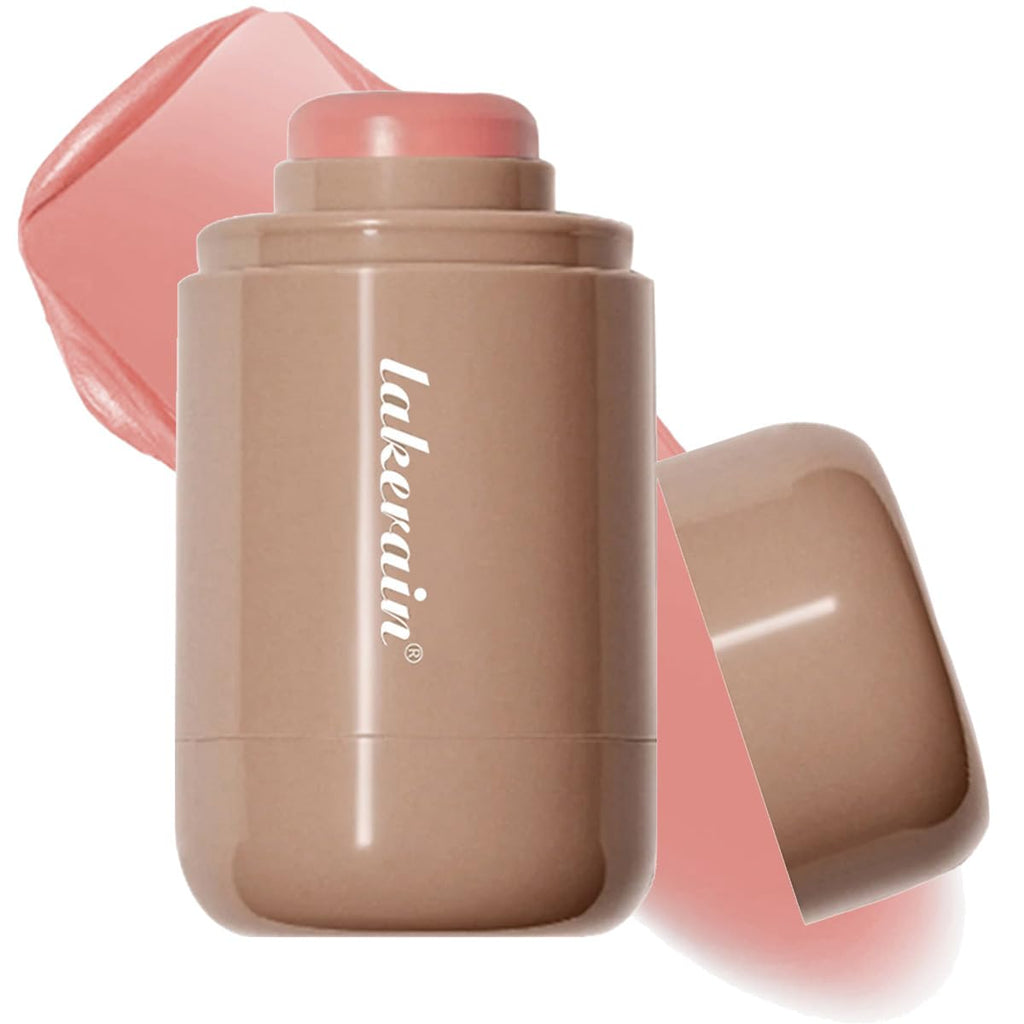 Cream Blush Stick, Natural-Looking Matte Finish Makeup Blush Stick, Hydrating Long Lasting Lightweight Blendable Blush for Cheeks (#1 Soft Pink, 1 PC)