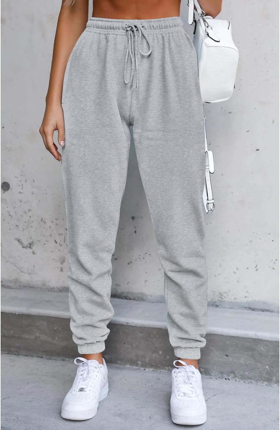 Women Sweatsuits Bra and Sweatpants Set 2 Pieces Jogger Tracksuit