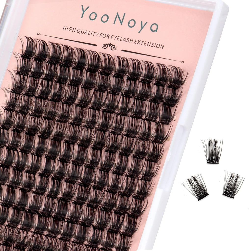 Wispy Cluster Lashes 144 Pcs 11Mm Natural Individual Eyelashes Wispy C D Curl DIY Cluster Eyelash Extensions Super Thin Band Eyelashes (Qf-11Mm)