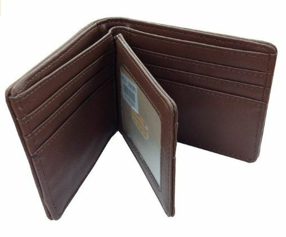 Long Star Mens Wallet Western Bifold Style W041-1 Brown