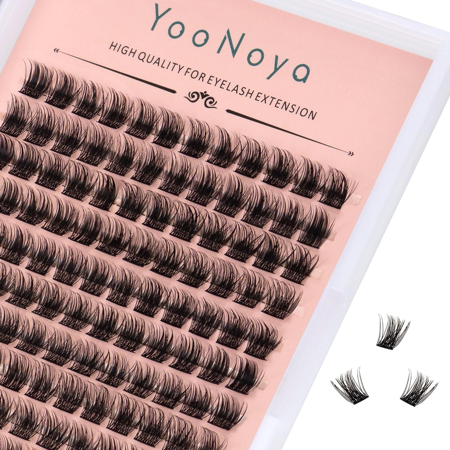 Wispy Cluster Lashes 144 Pcs 11Mm Natural Individual Eyelashes Wispy C D Curl DIY Cluster Eyelash Extensions Super Thin Band Eyelashes (Qf-11Mm)