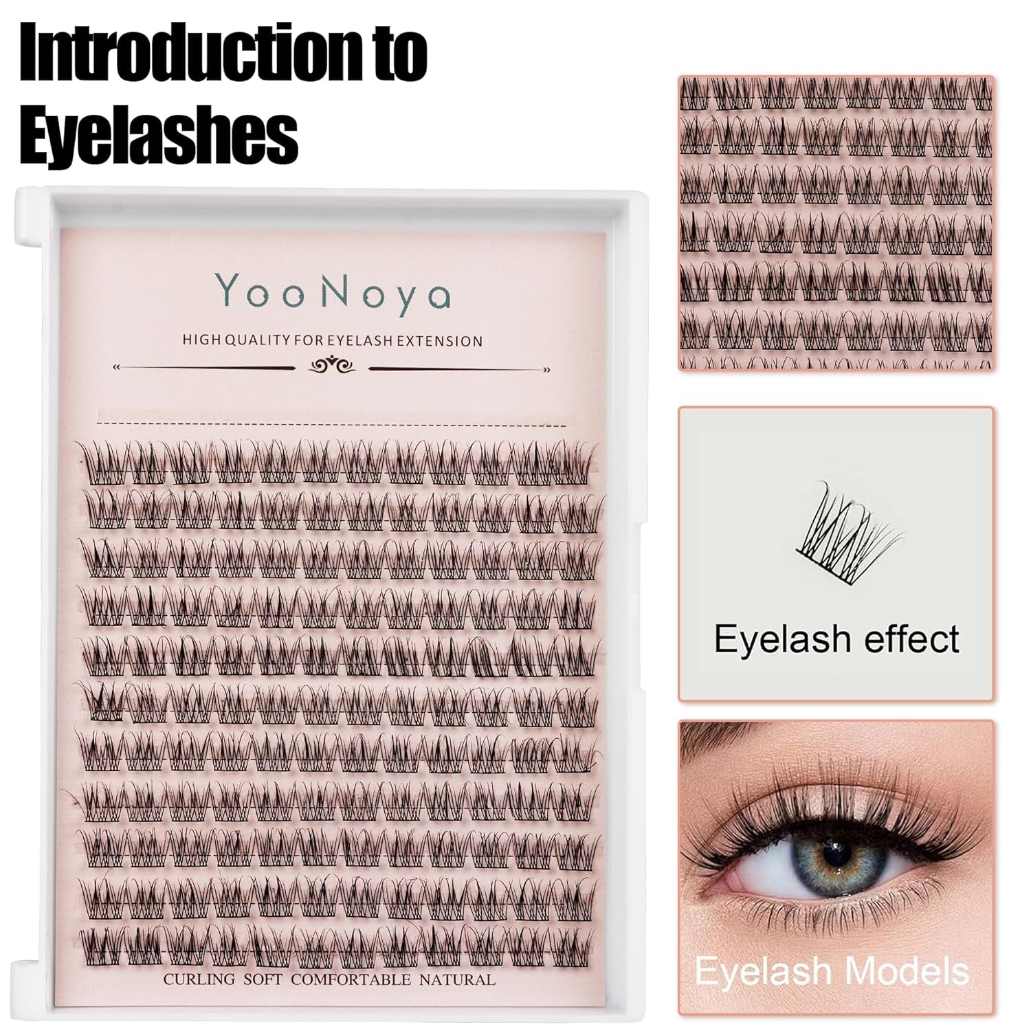 Wispy Cluster Lashes 144 Pcs 11Mm Natural Individual Eyelashes Wispy C D Curl DIY Cluster Eyelash Extensions Super Thin Band Eyelashes (Qf-11Mm)